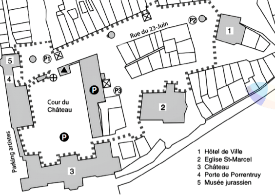 plan Plan de situation et passage des artistes